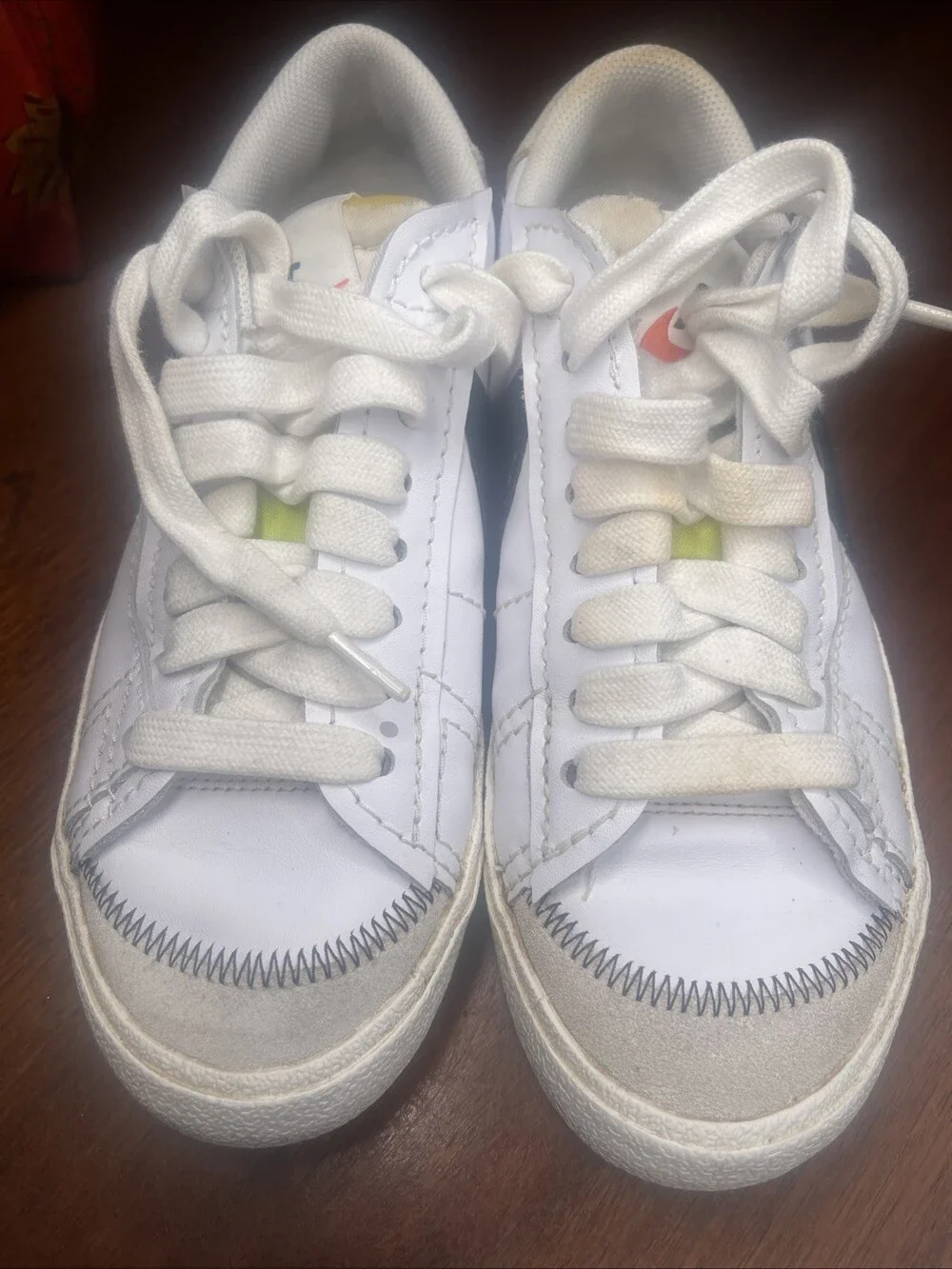 Nike Womens Blazer Low 77 Jumbo DQ1470-101 White Casual Shoes Sneakers Size 10M